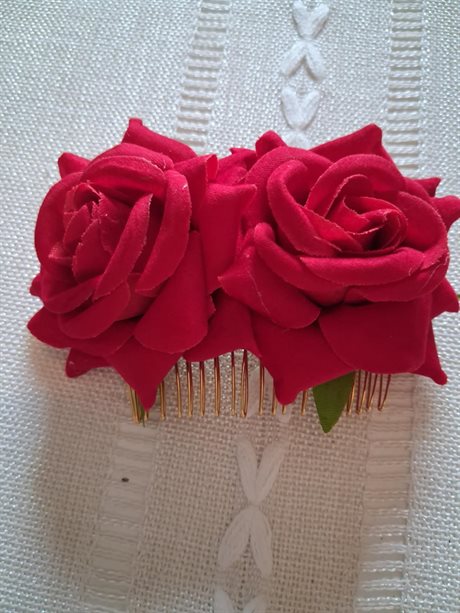 Hårklämma Rosenblomma