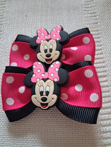 Hårklämma Minnie Mouse Ros Röd